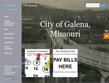 Tablet Screenshot of galenacityhall.org